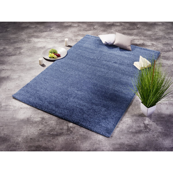 Breakwater Bay Newcastle Shag Blue Rug & Reviews Wayfair.co.uk